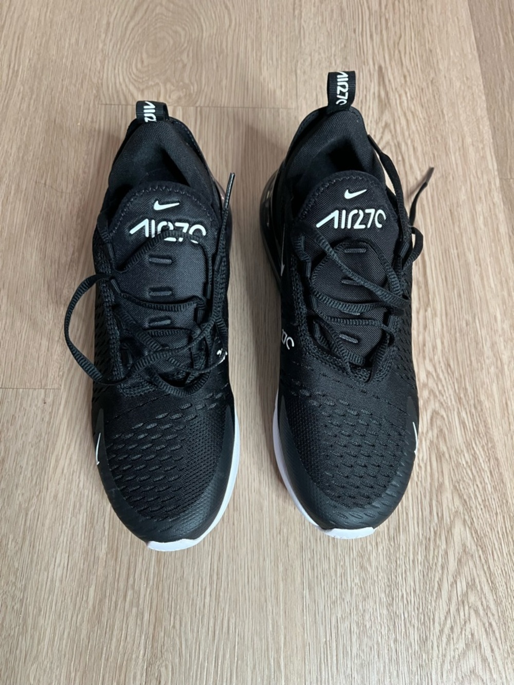 Nike Black & White Air270 Breathable Running Shoes